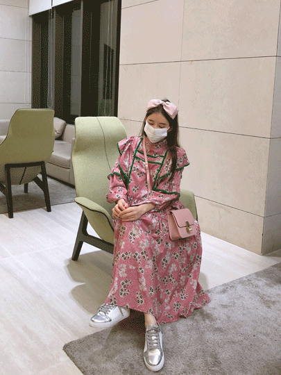 (마감)핑크파드 dress